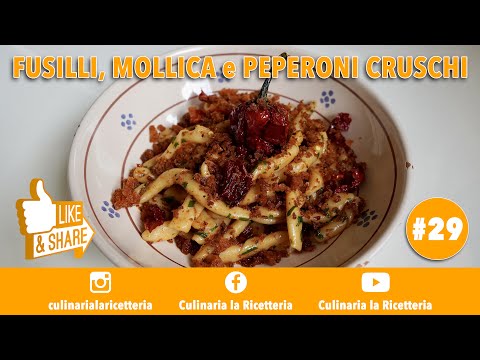 CULInaria | FUSILLI, MOLLICA e PEPERONI CRUSCHI #29 (Ricetta Tradizionale Lucana)💥❤️🔥🧑‍🍳 | 29