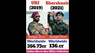 URI(2019) vs Shershaah(2021) Movie Comparison Box Office Collection ||#boxofficecollection #shorts