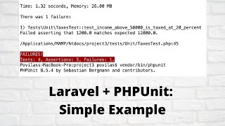 PHPUnit in Laravel: Simple Example of Why/How to Test