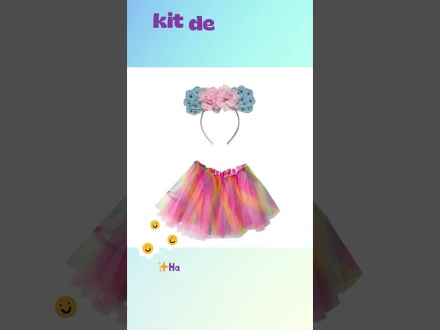 Vídeo relacionado con Disfraz de Halloween para niña, Disfraz con tutú y Diadema, Falda Juego rol león pequeño Dibujos Animados niños