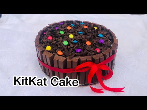 Simple and Easy Chocolate Kitkat Cake 😋😋