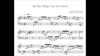All the things you are Keith Jarrett Intro キース・ジャレット  イントロ