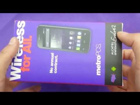 alcatel evolve 2 unboxing for metro pcs