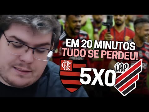 CASIMIRO REAGE: FLAMENGO 5X0 ATHLETICO-PR PELO BRASILEIRÃO 2022 | Cortes do Casimito