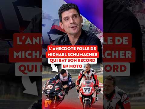 Le jour où Michael Schumacher a battu le record chrono de Sylvain Barrier en MOTO ! 🏍️ #f1 #moto
