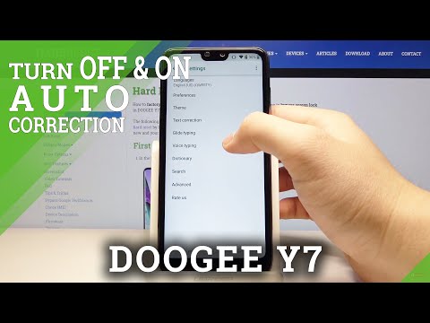 How to Personalize Suggested Words in DOOGEE  Y7 – Set Up Autocorrect