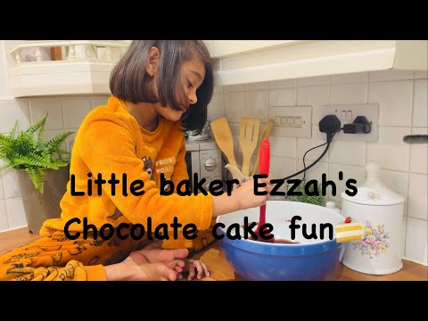 Ezzah’s Chocolate Cake Adventure 🍫🎂 | Baking, Giggles & Sweet Memories | ചോക്ലേറ്റ് കേക്ക് 