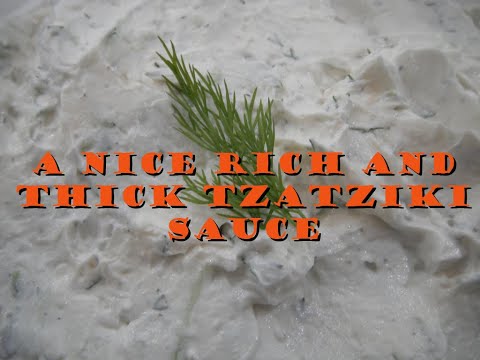 A Nice Rich and Thick Tzatziki Sauce Recipe | How to Make