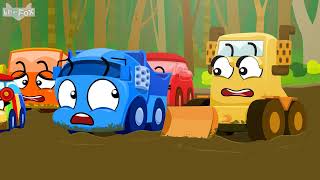 Tire Town School 16 | Deep Mud | Little Fox | Cars