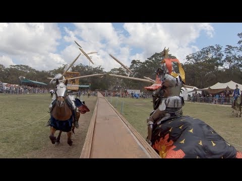 Joust a plaisance at St  Ives Medieval Faire 2018