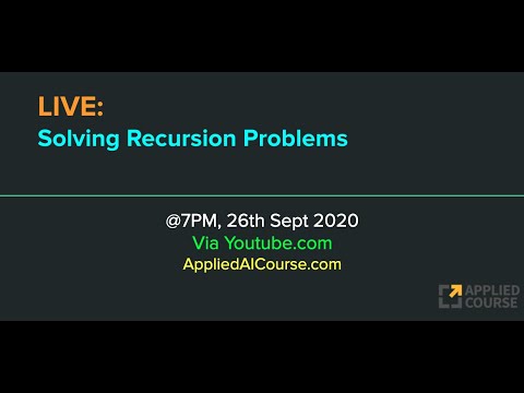 Live Solving Recursion Problems