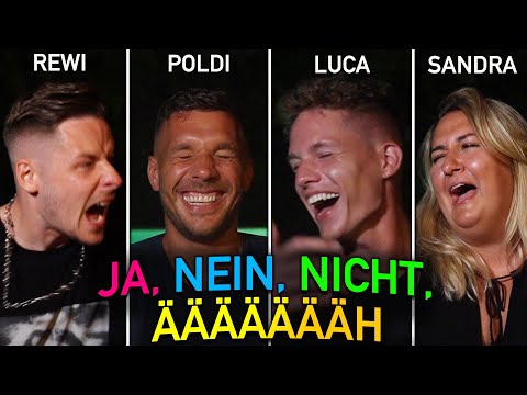 Ja, Nein, Nicht, ÄÄH Challenge mit Lukas Podolski, Sandra & Luca