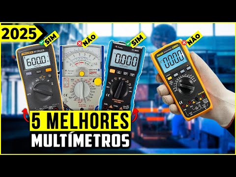 Os 5 Melhores Multímetro Em 2025! // Tem Bom e Barato, Analógico, Profissional e Outros.