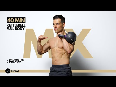 40 min FULL BODY KETTLEBELL Workout |  Controlled & Explosive | Strength Endurance | Repeat