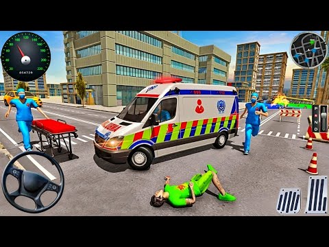 Ambulance City Rescue Simulator - 911 US Emergency Ambulance Driving 3D : Android Gameplay