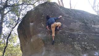 Video thumbnail of La Lluna, 6c. Savassona