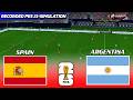 LIVE SPAIN Vs ARGENTINA FIFA World Cup 2026 PES 21 Pre Recorded Simulation