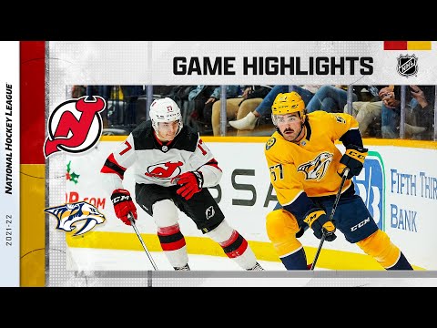 Devils @ Predators 11/26/21 | NHL Highlights