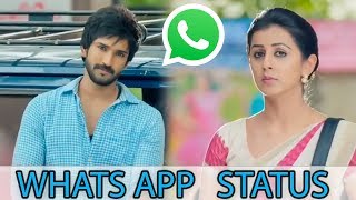 Cute Love WhatsApp status video Telugu💓 Marakathamani |  Aadhi Pinisetty  |  Nikki Galrani |