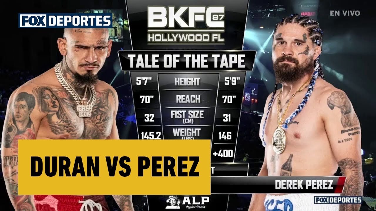 🤯🔥 DURAN VS PEREZ | A LA LONA. Bryan Durán gana por TKO | BKFC en FOX