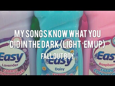 【Lyrics 和訳】My Songs Know What You Did In The Dark (Light ‘Em Up) -Fall Out Boy