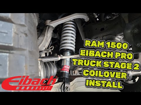 Eibach Pro Truck Stage 2 coilover install/adjusting height | Ram 1500