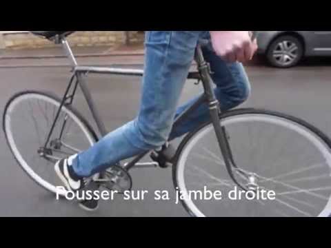 Tuto skid en fixie(How to skid on a fixed gear)