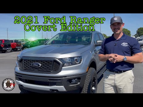 2021 Ford Ranger XLT Covert Edition Roush FOX Suspension Leveled on 33s Review Iconic Silver