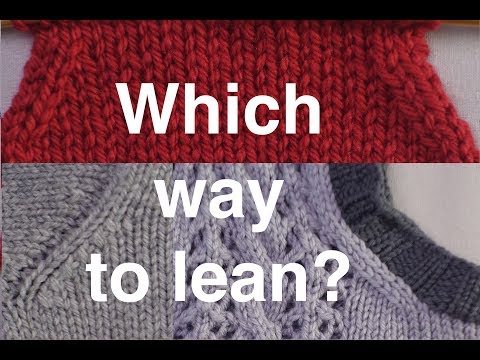 Mirroring decreases at the end of each row – Centre Knitters Guild