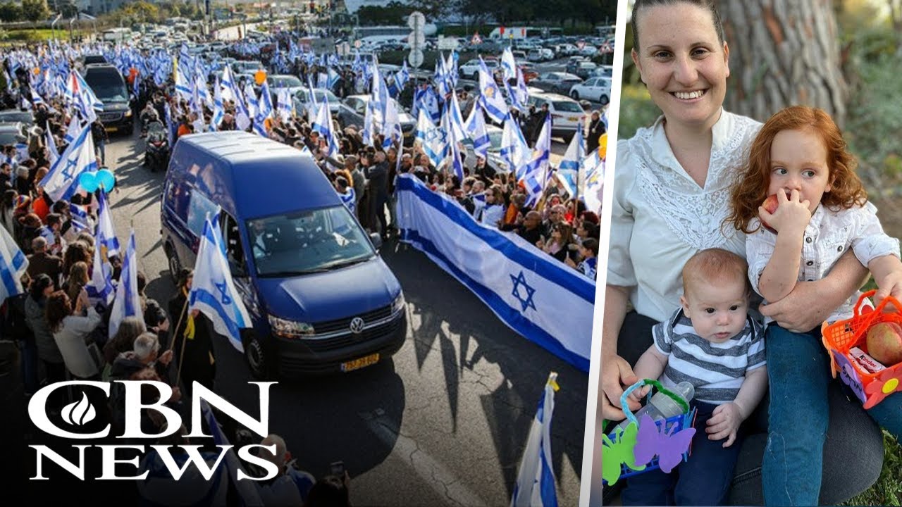 Over 100,000 Israelis Line Streets for Bibas Family Funeral