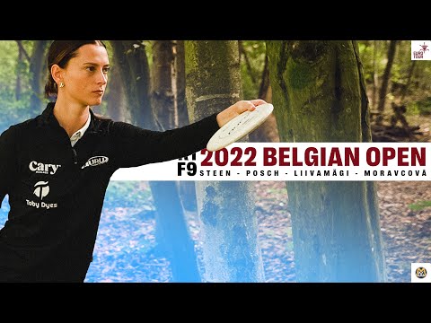2022 PDGA Euro Tour #9 - Belgian Open | FPO R1F9 Feature Card | Liivamägi, Steen, Posch, Moravcová