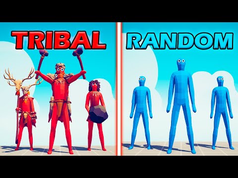 TRIBAL TEAM vs RANDOM TEAM - Totally Accurate Battle Simulator | TABS
