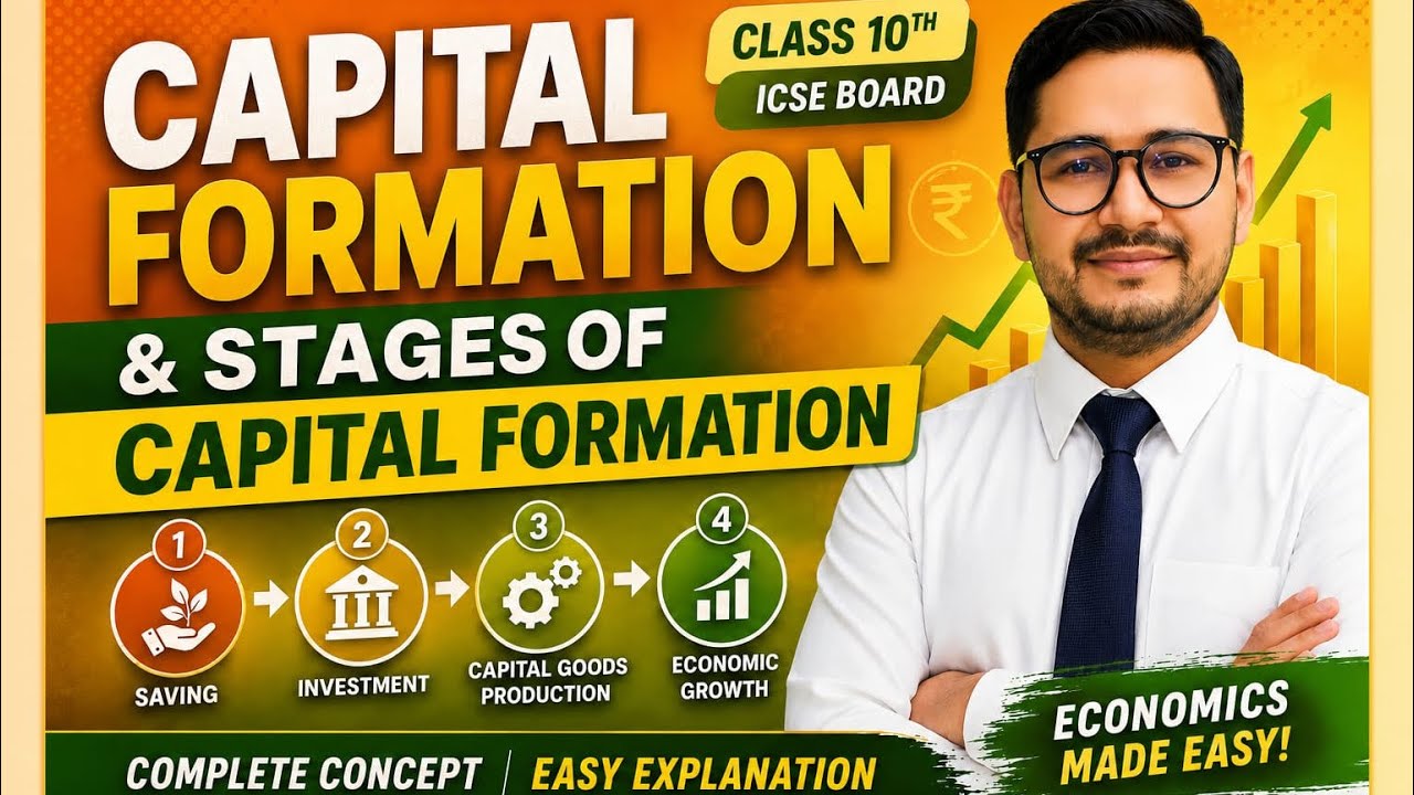 Capital formation , class 10th, ICSE BOARD,
