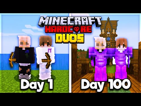 We Survived 100 Days In DUO Hardcore Minecraft... And Here's What Happened