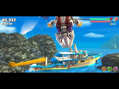 Robo shark gameplay Hungry Shark World