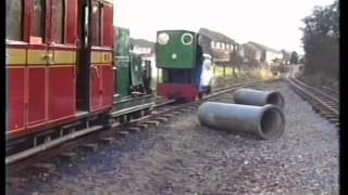 preview picture of video 'Leighton Buzzard light railway Xmas Special 1988'