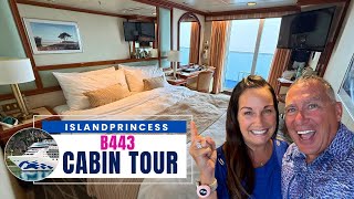 Island Princess Balcony Cabin B443 FULL Tour & SHOCKING Review | 18-Night Cruise Experience!