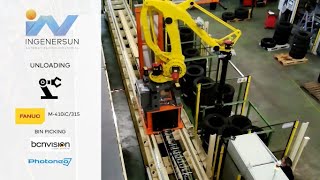 Robotic depalletization of tires