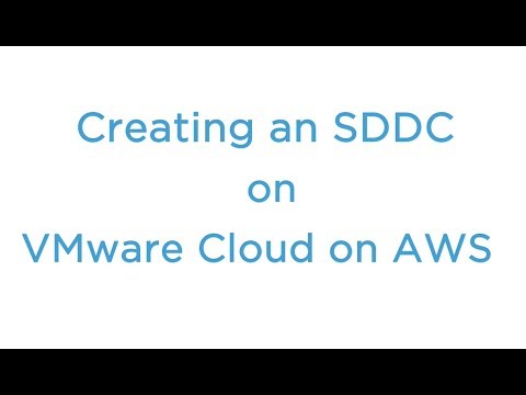 Creation of SDDC on VMware Cloud on AWS