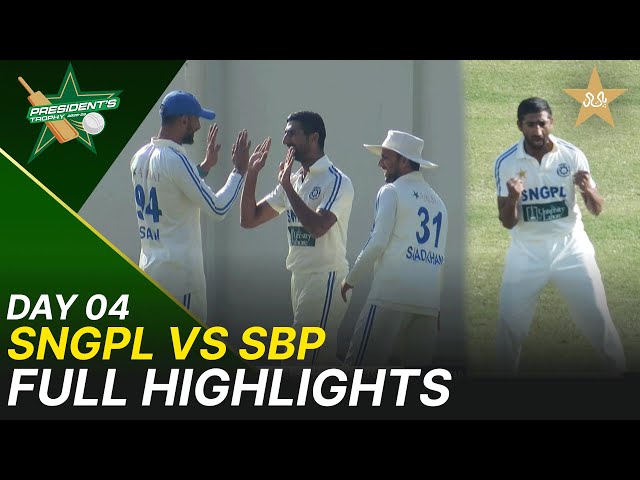 Full Highlights | SNGPL vs SBP | President Trophy | 2025-26 | Day 4 | PCB | M2Y1S