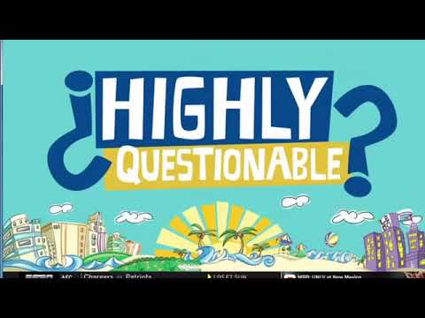 Highly Questionable Today 01.08.2019 - Is Clemson The New Alabama