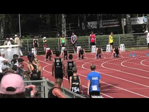 100m M U16 bieg 2 - Poznań 20220619