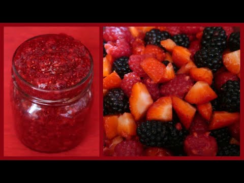 Mixed Berry Jam Recipe | Easy Low Carb, Keto & Sugar Free Chia Seed Jam
