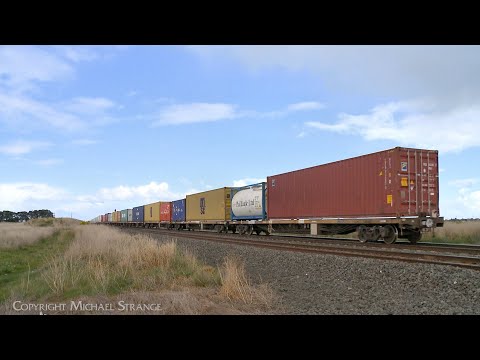 7902V Mildura Container Train At Gheringhap / Batesford (18/8/2023) - PoathTV Railways