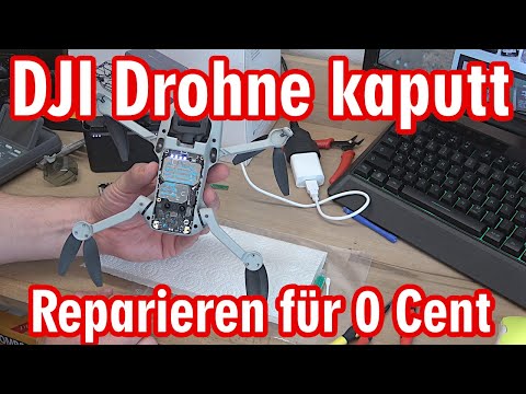 DJI Drohne kaputt 😕️ Reparieren für 0 Cent 👍️ Drohne lässt sich nicht einschalten