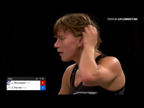 55 Kg 1 Of 3 Jacarra Winchester Titan Mercury Wrestling Club Vs Dominique Parrish Sunkist Kids Wre