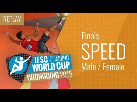 IFSC Climbing World Cup Chongqing 2015 - Speed - Finals - Male/Female