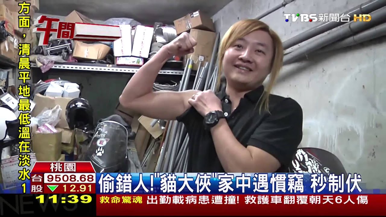 賊星該敗! 行竊碰上「貓大俠」遭秒制