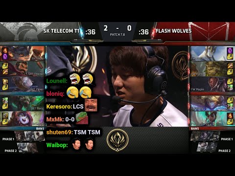 SKT vs FW Game 3 | 2017 MSI Semifinals | Twitch VOD with Chat