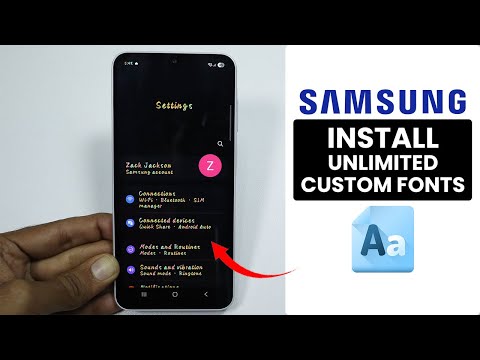 How to Install Unlimited Custom Fonts on Samsung Phone